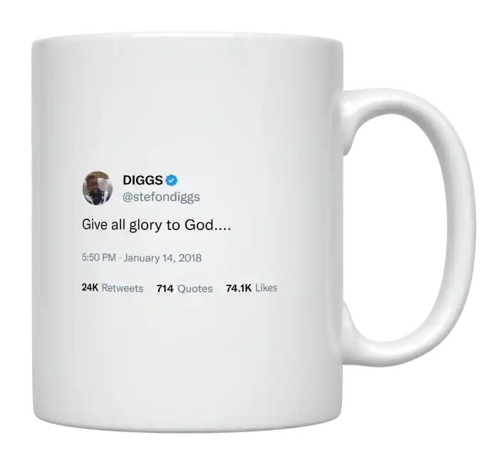 Stefon Diggs - Give All Glory to God- mug