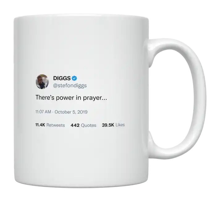 Stefon Diggs - There’s Power in Prayer- mug