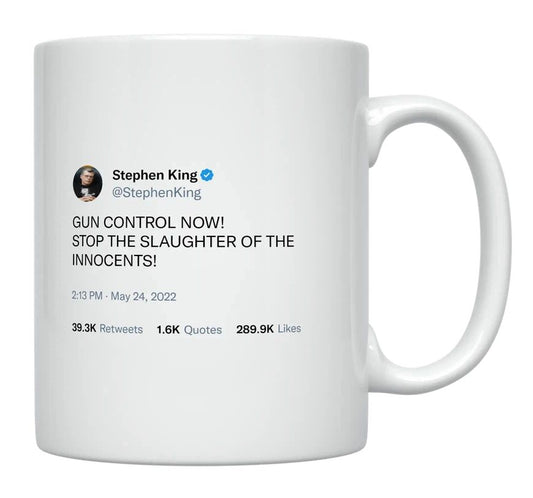 Stephen King - Gun Control Now- mug