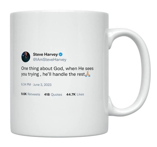 Steve Harvey - God Sees You Trying- mug