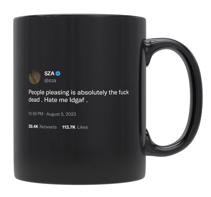 SZA - People Pleasing Is Dead- mug