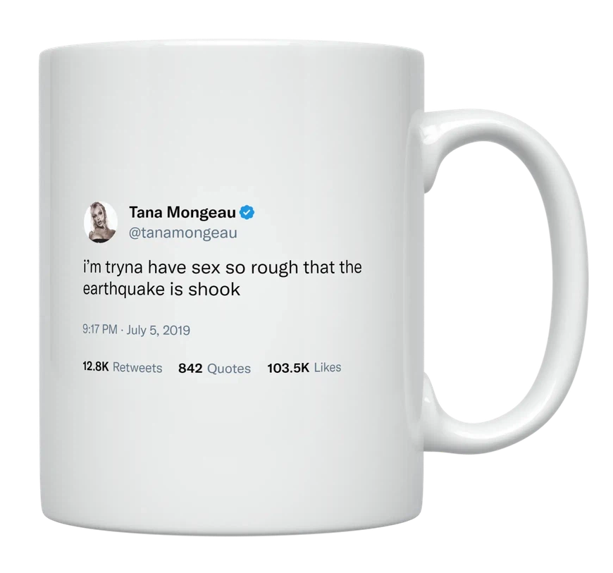 Tana Mongeau - Rough Sex-tweet on mug
