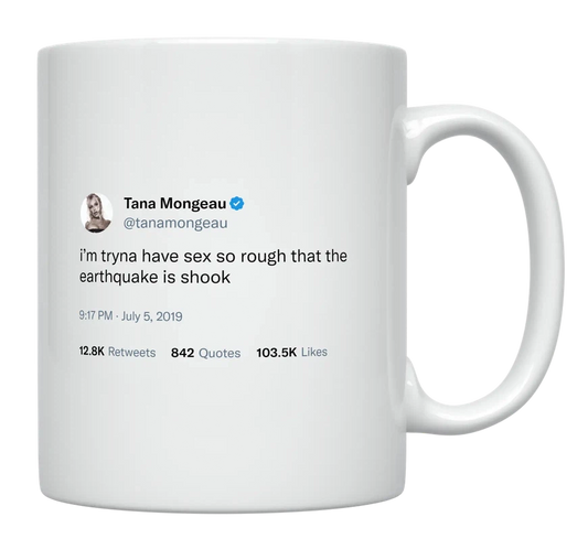 Tana Mongeau - Rough Sex-tweet on mug