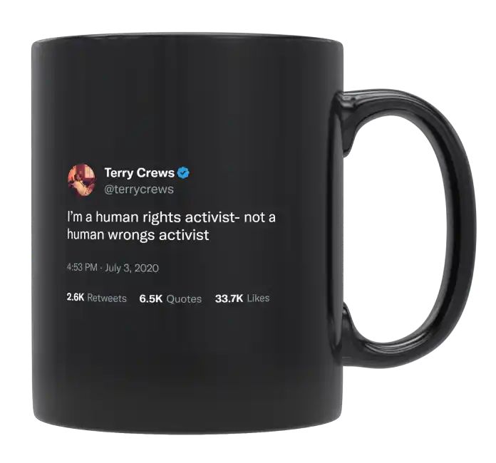 Terry Crews - I’m a Human Rights Activist- mug