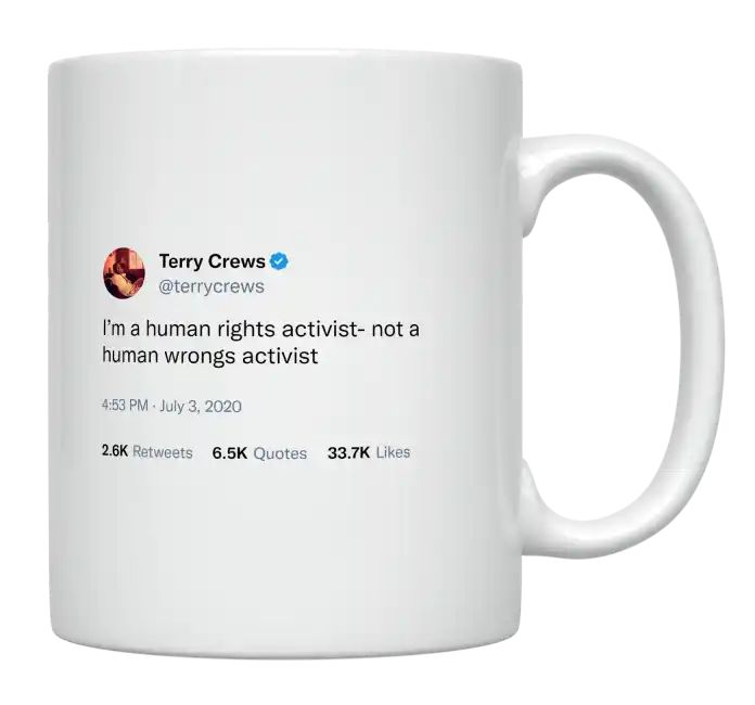 Terry Crews - I’m a Human Rights Activist- mug