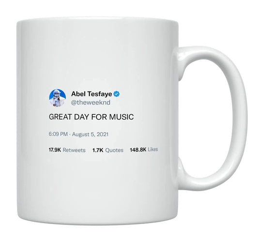 The Weeknd - Great Day for Music- mug