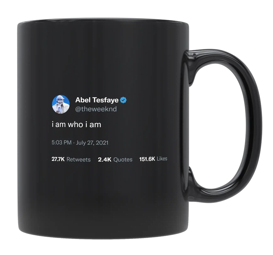 The Weeknd - I Am Who I Am-tweet on mug