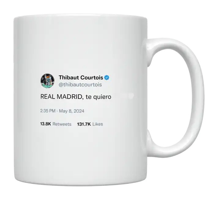 Thibaut Courtois - Real Madrid Te Quiero- mug