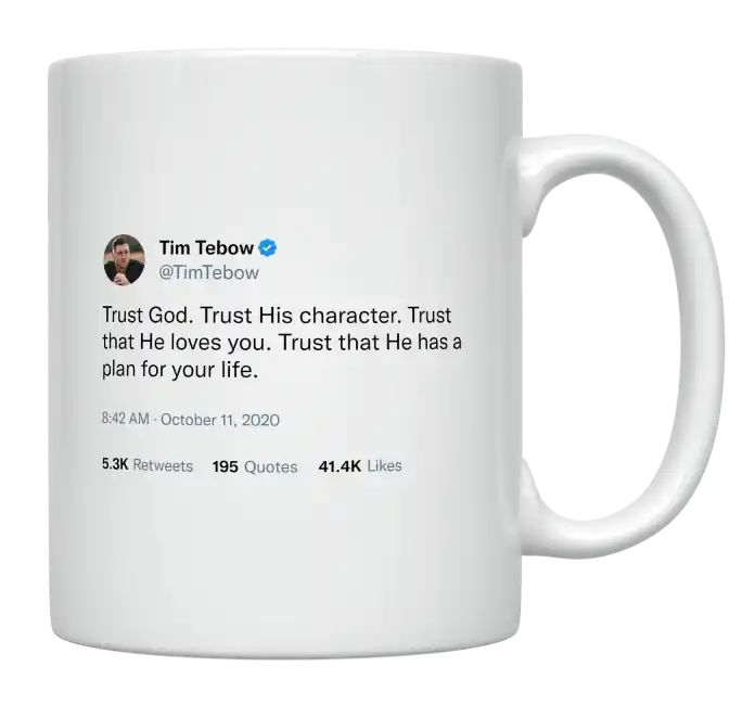 Tim Tebow - Trust God- mug