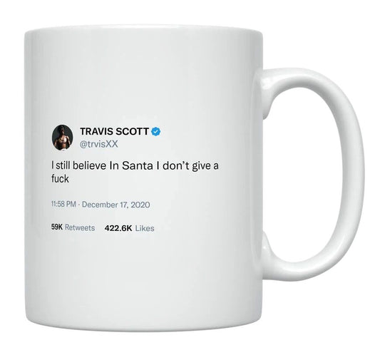 Travis Scott - I Still Believe In Santa- mug