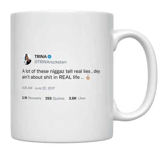 Trina - People Tell Lies- mug