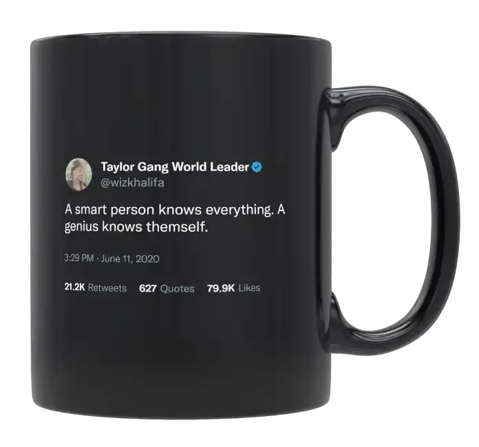 Wiz Khalifa - A Genius Knows Themself- mug