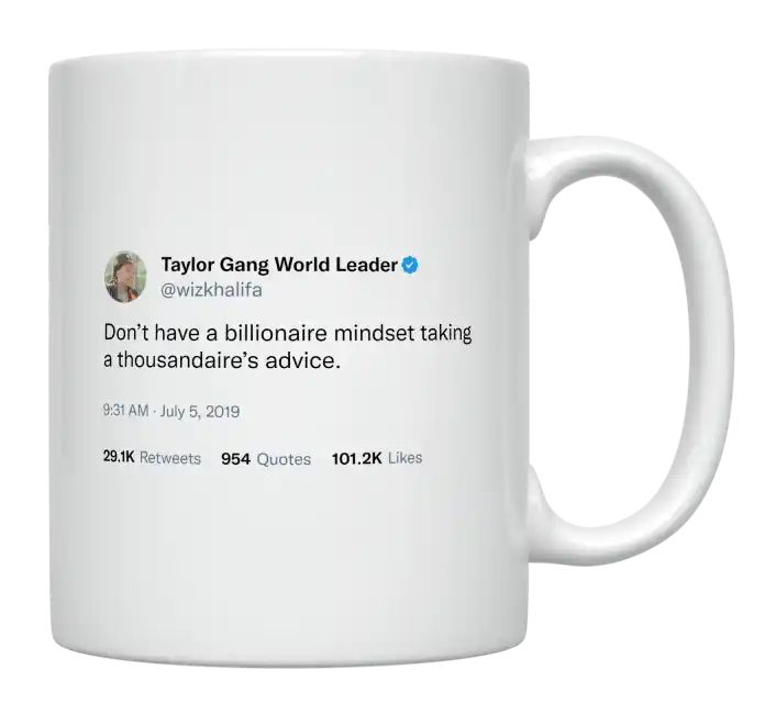 Wiz Khalifa - Billionaire Mindset- mug