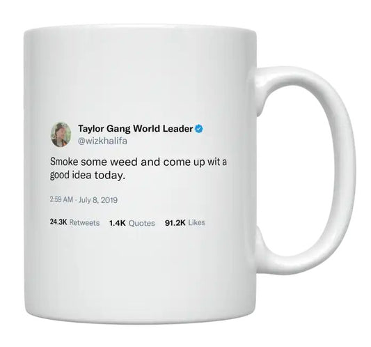 Wiz Khalifa - Come Up With a Good Idea- mug