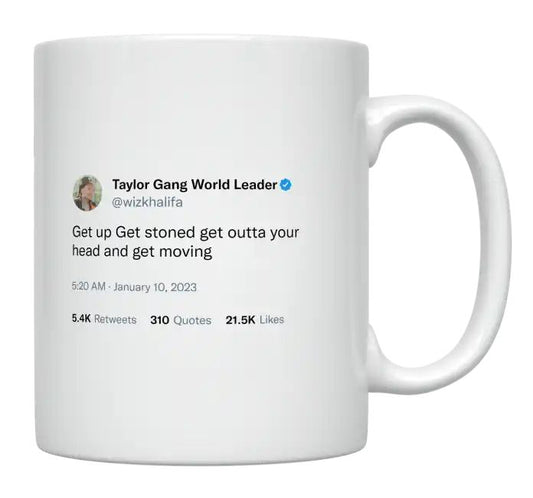 Wiz Khalifa - Get Out of Your Head and Get Moving- mug