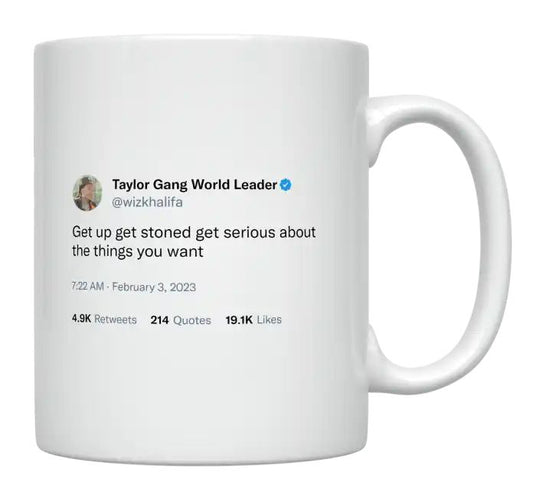 Wiz Khalifa - Get Serious About the Things You Want- mug