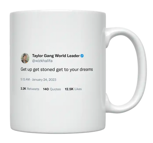 Wiz Khalifa - Get to Your Dreams-tweet on mug