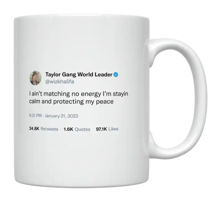 Wiz Khalifa - I’m Not Matching Energy- mug