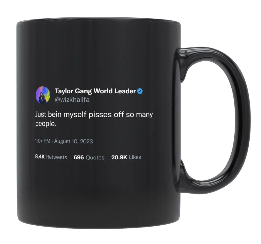 Wiz Khalifa - Just Being Myself- mug