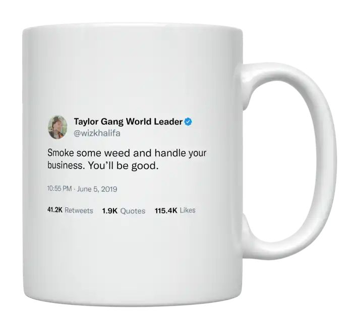 Wiz Khalifa - Smoke Weed and Handle Business- mug