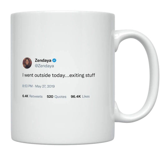 Zendaya - I Went Outside Today- mug